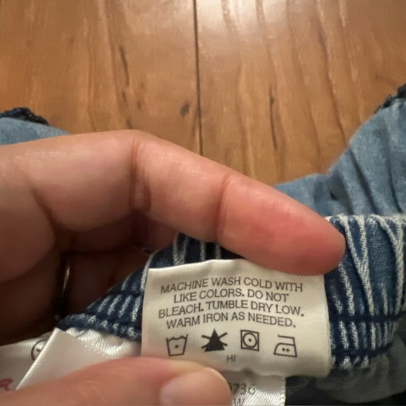 Hanna Andersson Size 4-5 (110) Denim Tiered Skirt Elastic Waist Girl's Cotton - Picture 5 of 8